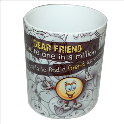"Mug with Message (Friend) -010 - Click here to View more details about this Product